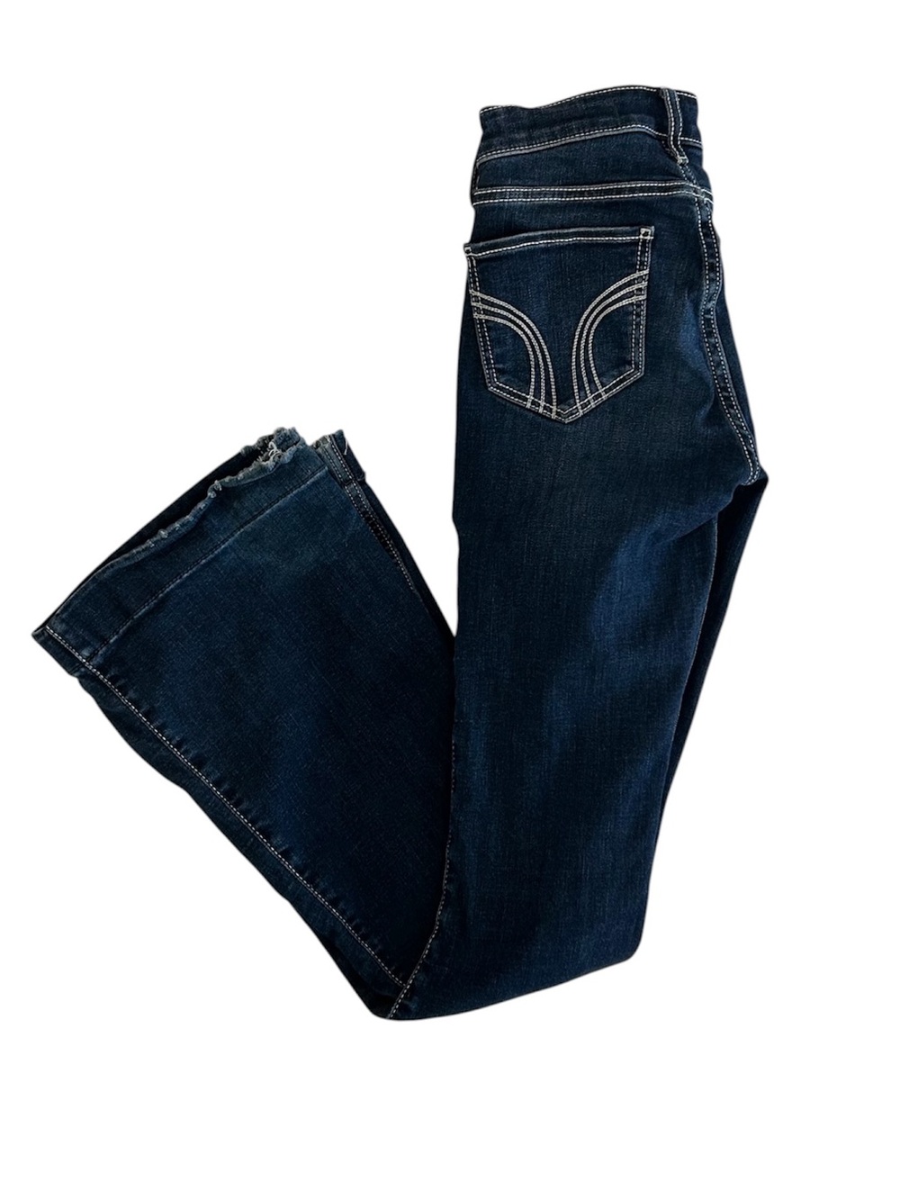 Hollister Y2K vintage flare low-rise Jeans 00R / 23 darker wash denim
